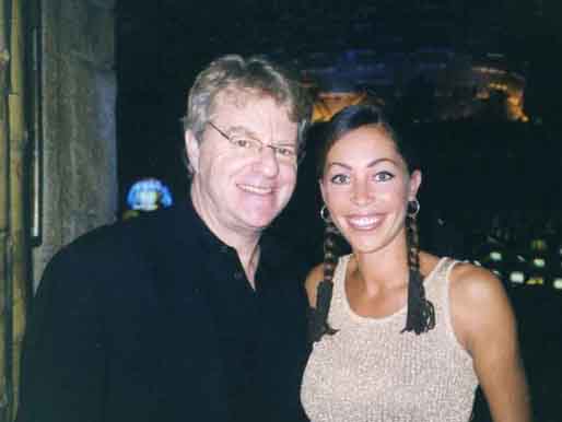 Corrie with Jerry Springer in Sun City